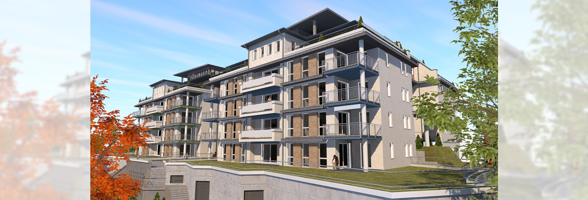 OXYGEN GARDEN - Épület vázlatrajz